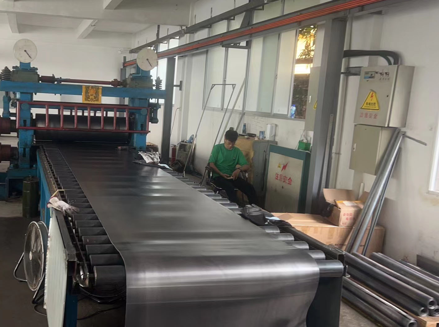 Lead plate production plant